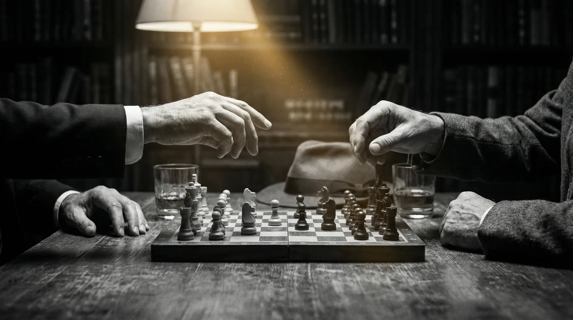 今日头条致歉 艺术探索系列 - 非线性叙事，棋盘上的对弈象征命运的交错